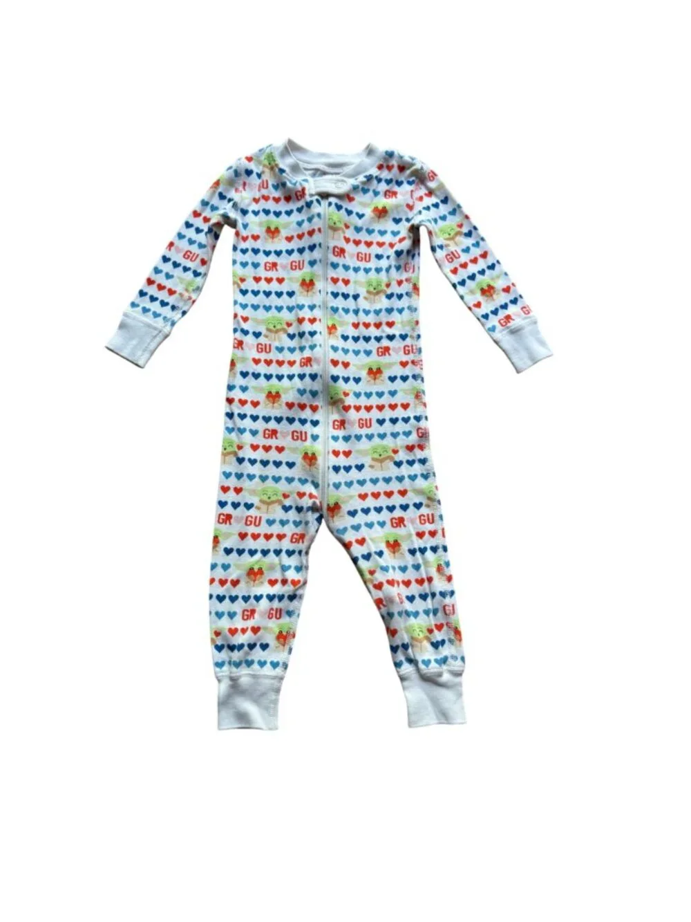 Hanna Andersson Star Wars Size 18-24 Months Baby Yoda Grogu Heart Sleeper Pajama